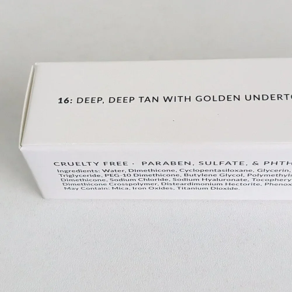Bellame Luminous Foundation Baobab Oil #16 Deep, Deep Tan w Golden Undertones